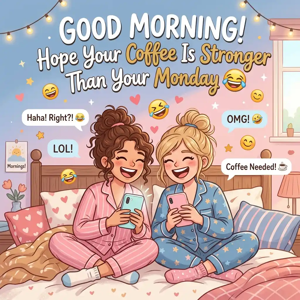 Funny Good Morning Messages for a Friend to Make Them Smile