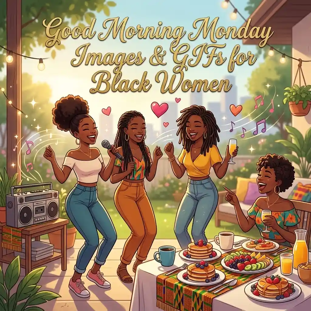 Good Morning Monday Images & GIFs for Black Women