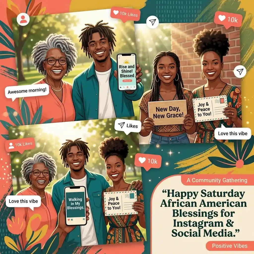 Happy Saturday African American Blessings for Instagram & Social Media