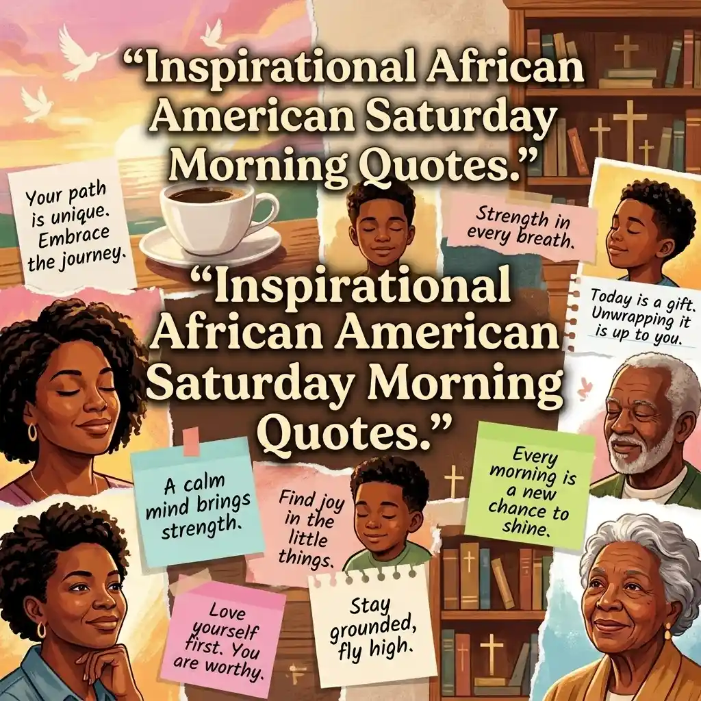 Inspirational African American Saturday Morning Quotes