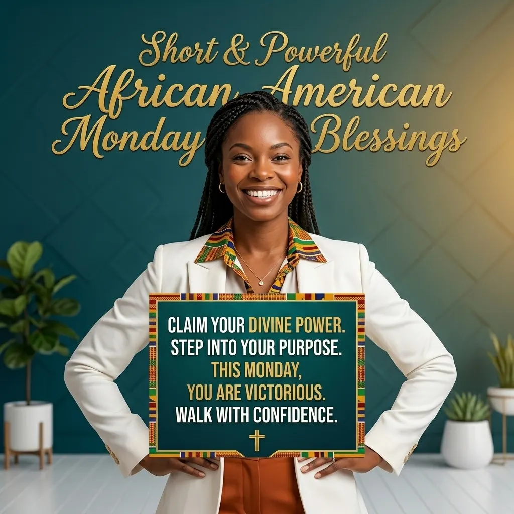 Short & Powerful African American Monday Blessings