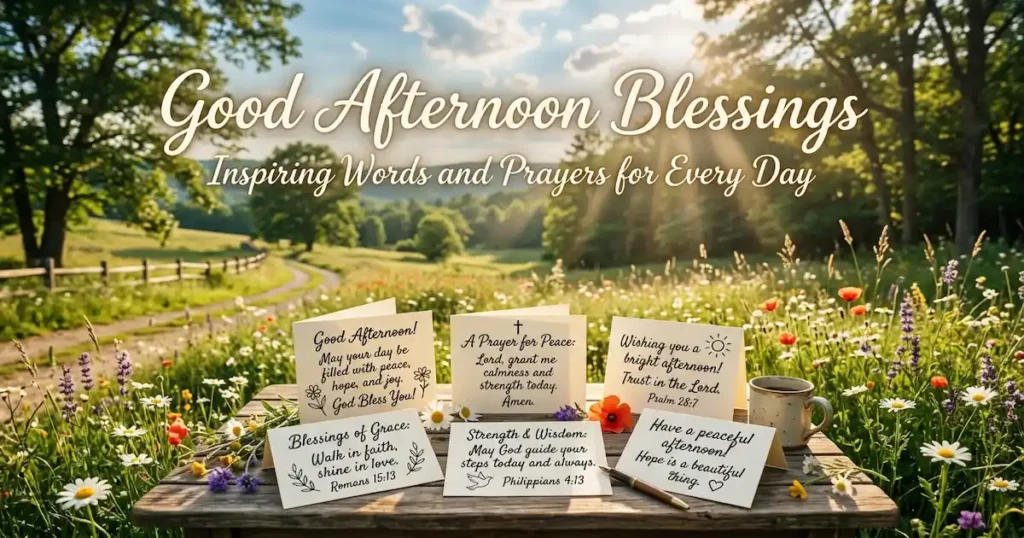 100+ Good Afternoon Blessings Images, Words, and Prayers The Best Collection for Every Day