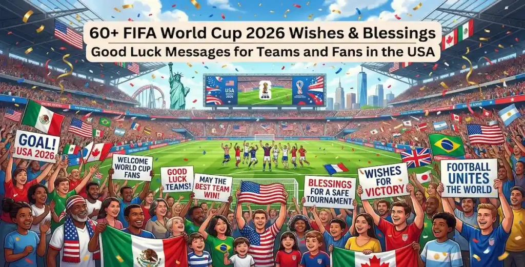 60+ FIFA World Cup 2026 Wishes & Blessings Good Luck Messages for Teams and Fans in the USA