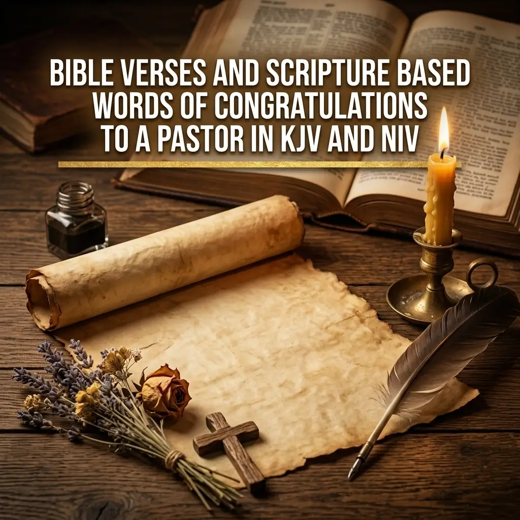 BIBLE VERSES AND SCRIPTURE BASED WORDS OF CONGRATULATIONS TO A PASTOR IN KJV AND NIV