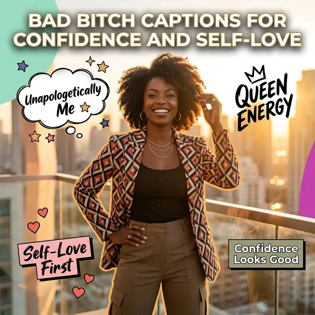 Bad Bitch Captions for Confidence and Self-Love