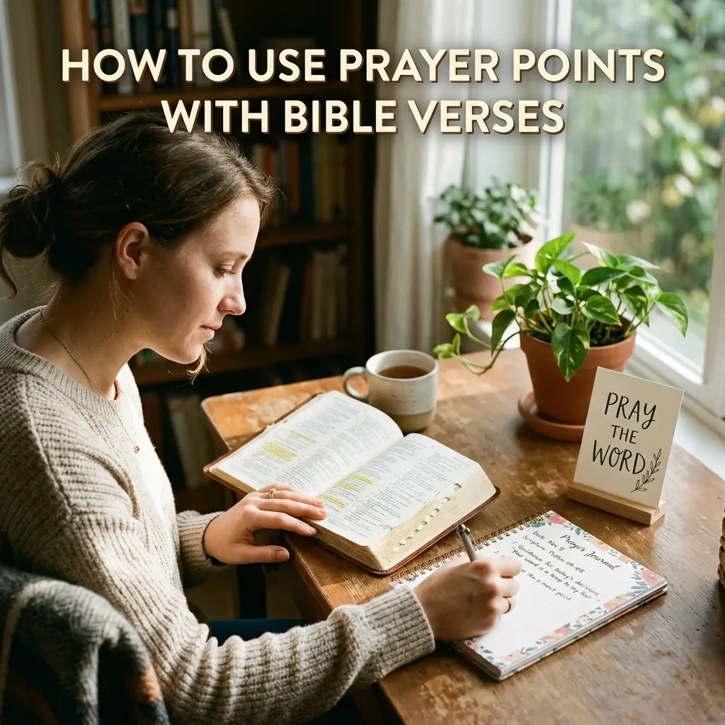 How to Use Prayer Points with Bible Verses