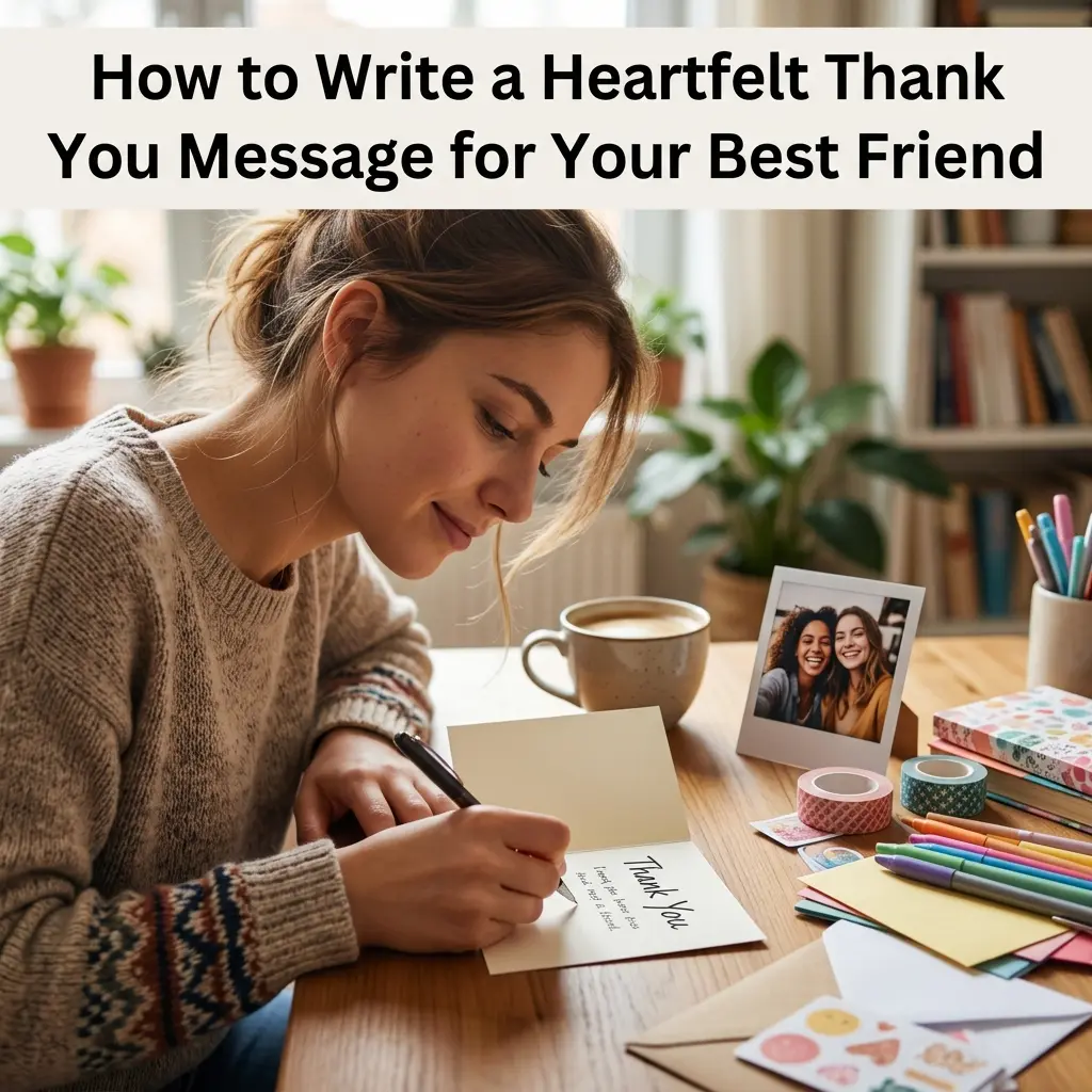 How to Write a Heartfelt Thank You Message for Your Best Friend