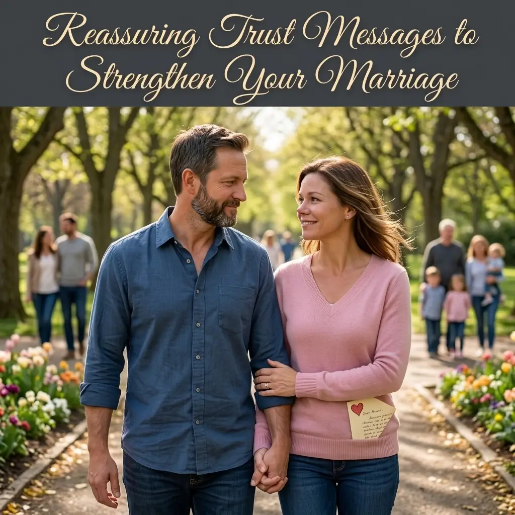Reassuring Trust Messages to Strengthen Your Marriage