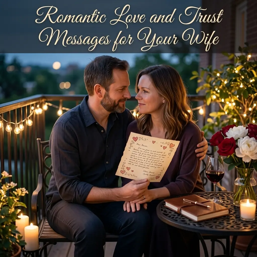 Romantic Love and Trust Messages for Your Wife