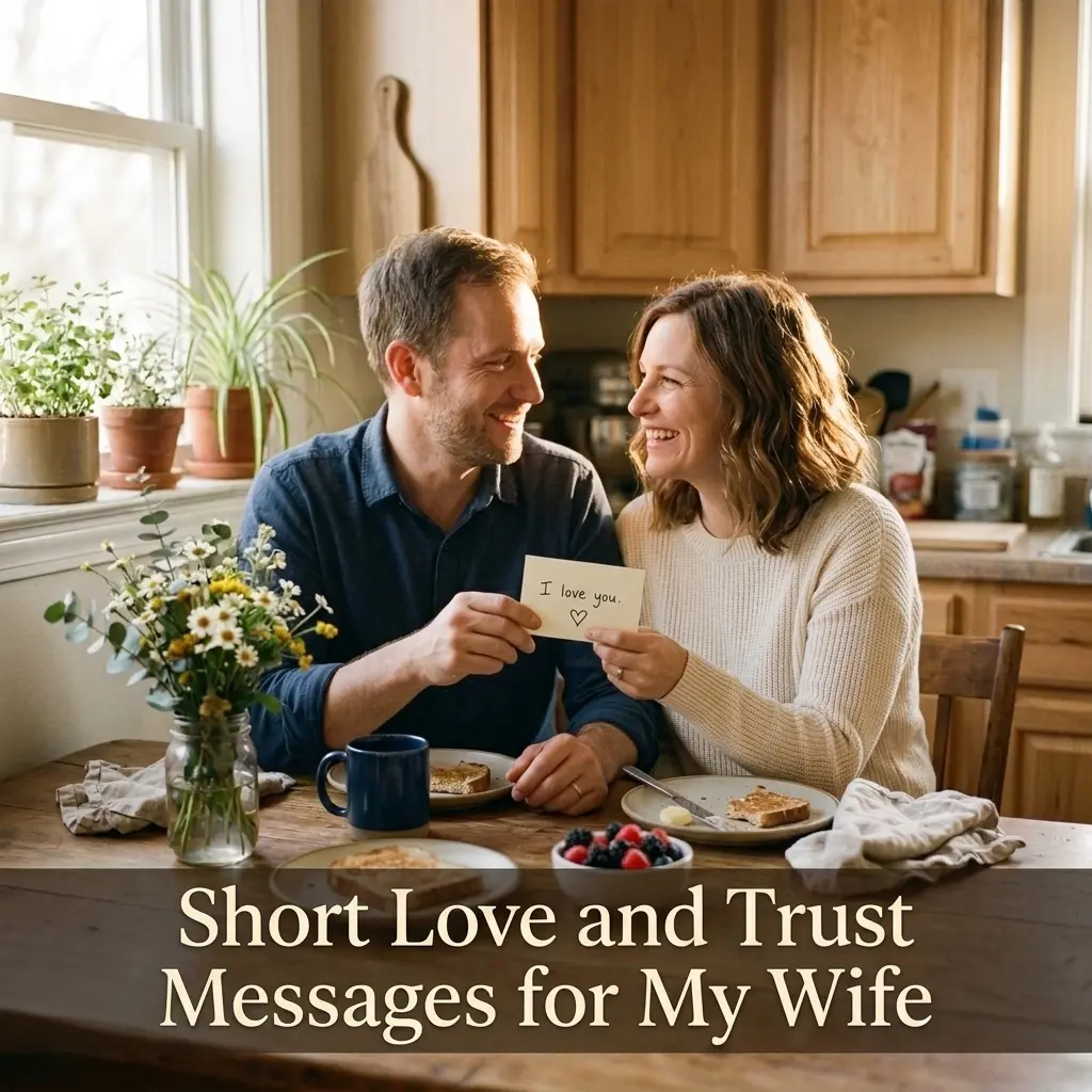 Short Love and Trust Messages for My Wife
