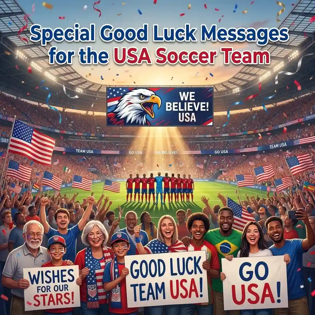 Special Good Luck Messages for the USA Soccer Team