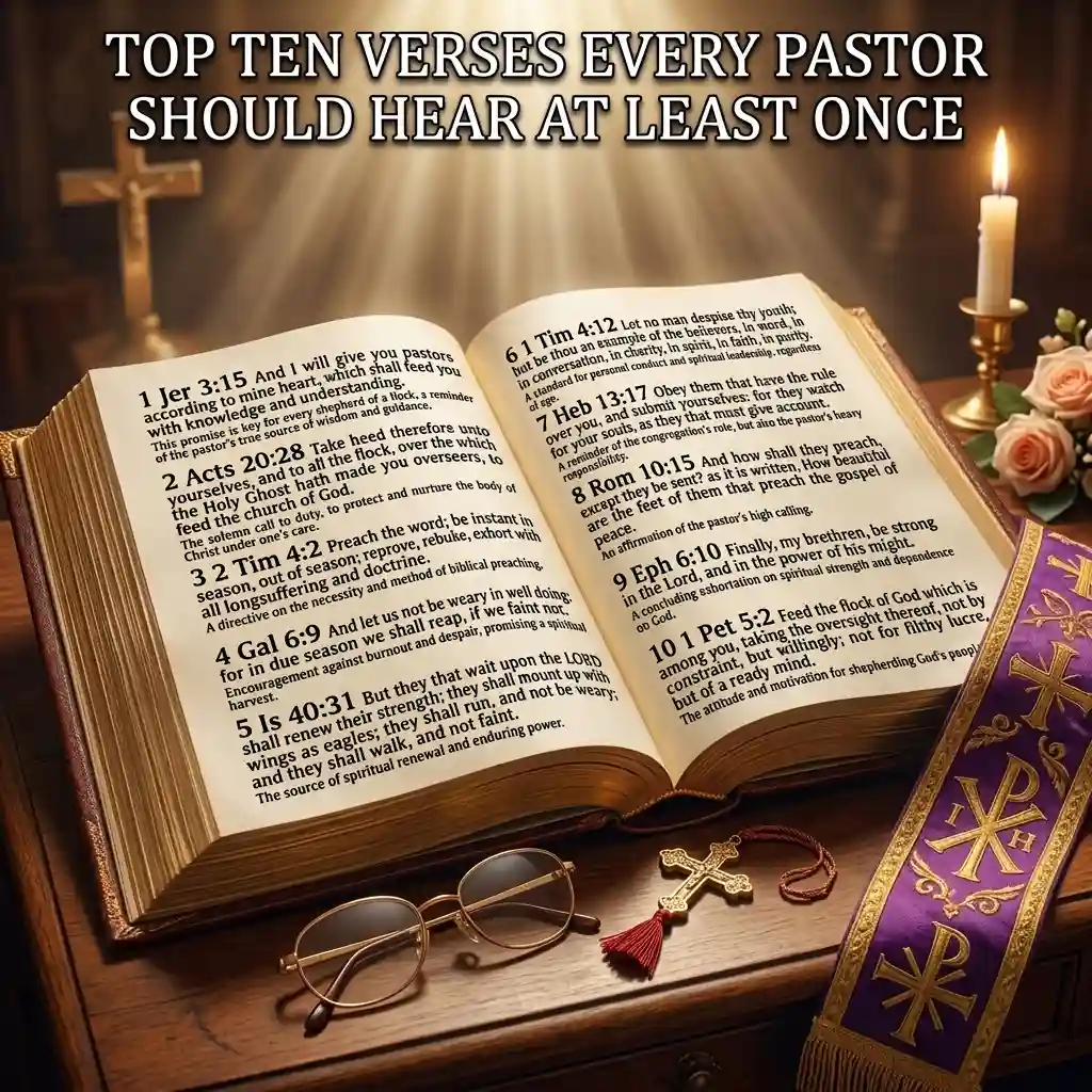 TOP TEN VERSES EVERY PASTOR SHOULD HEAR AT LEAST ONCE
