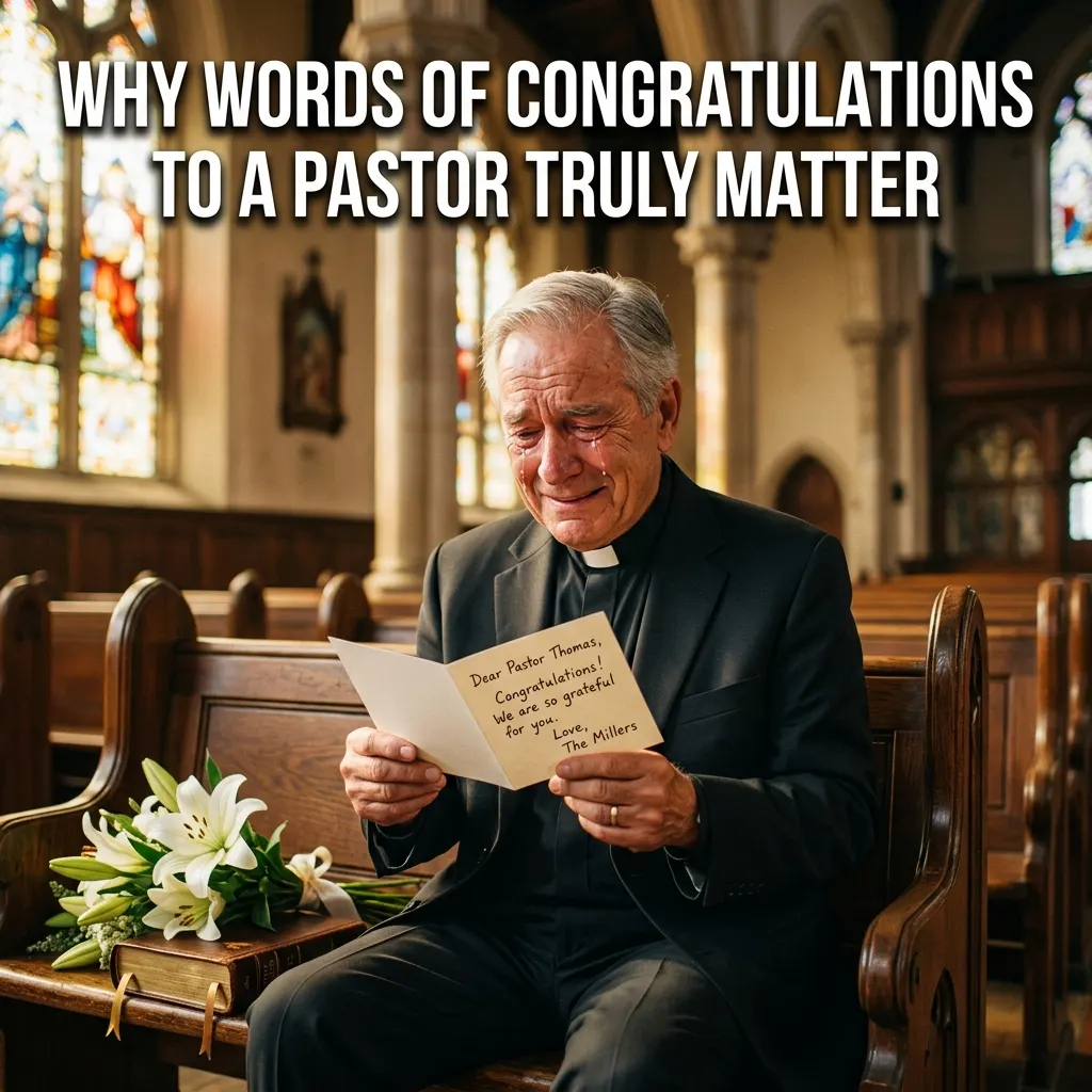 WHY WORDS OF CONGRATULATIONS TO A PASTOR TRULY MATTER