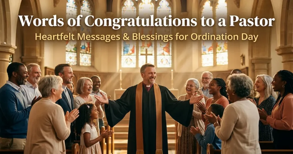 Words of Congratulations to a Pastor A Complete Guide with Messages, Prayers, Bible Verses, and Inspirations for USA Church Members in 2026